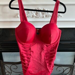NWT Adore Me Rio Red Swimsuit underwire 38DDD